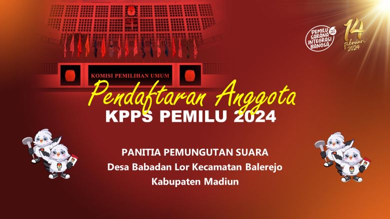 Pendaftaran Anggota KPPS Pemilu 2024 Dimulai 11 Desember 2023